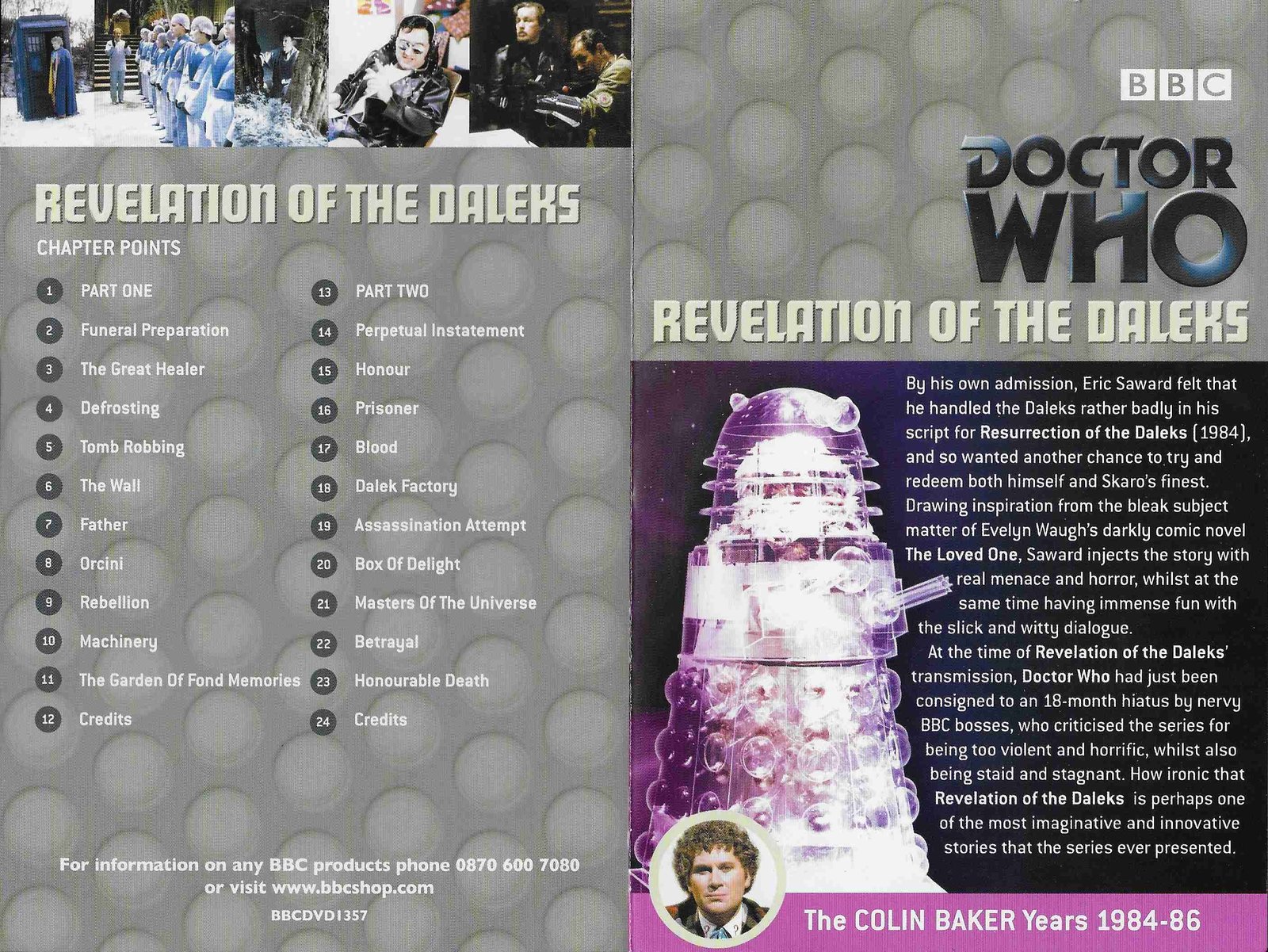 Inserts from BBCDVD 1357